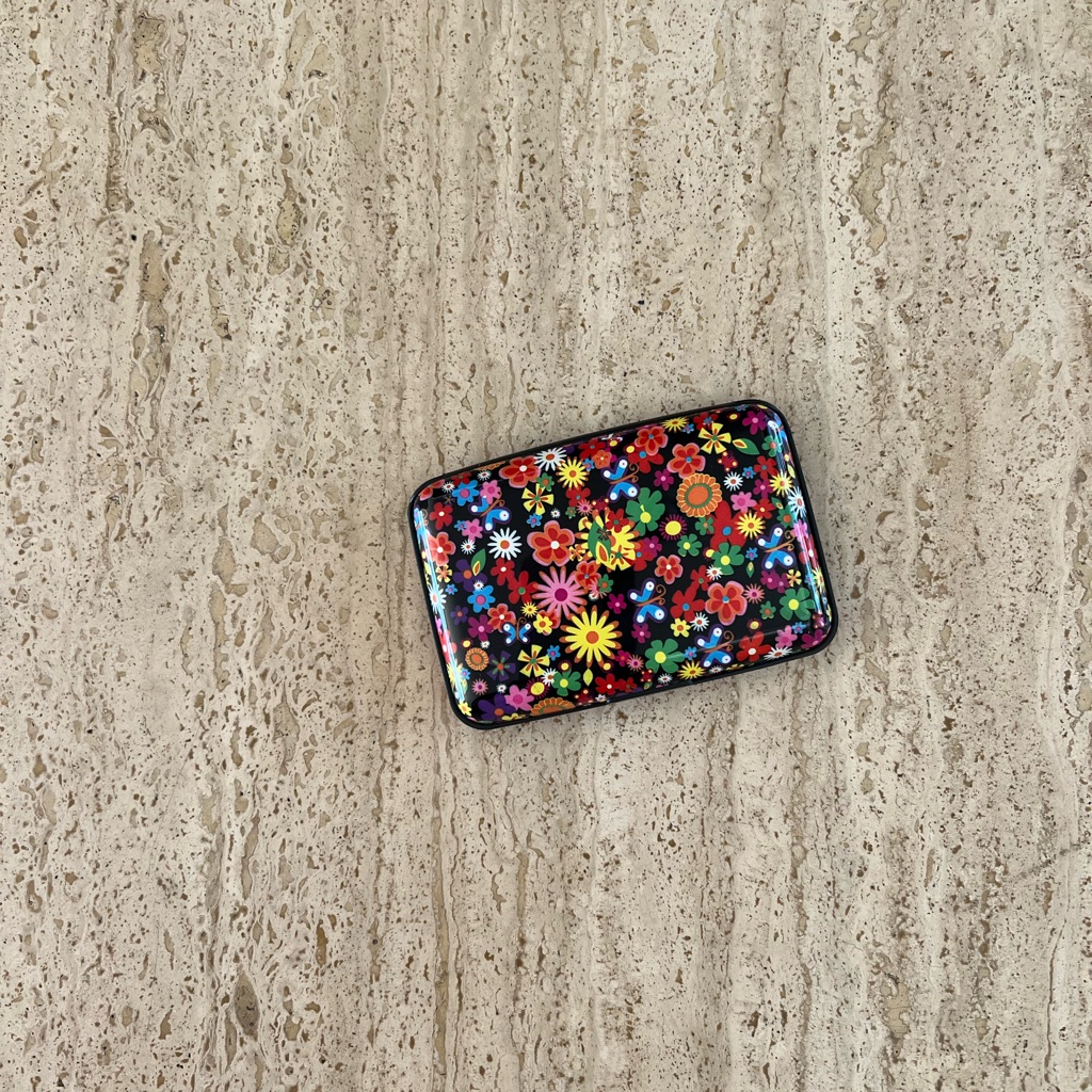 Vintage Flower Card Holder Wallet